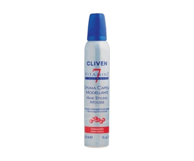 Cliven Natura 7 Vitaminli Saç Şekillendirici Köpük Ekstra Strong 200 ml - Cliven