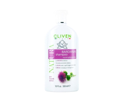 Cliven Natura Bardana Shampoo Doğal Yağlı Saçlar İçin Şampuan 300 ml - Cliven