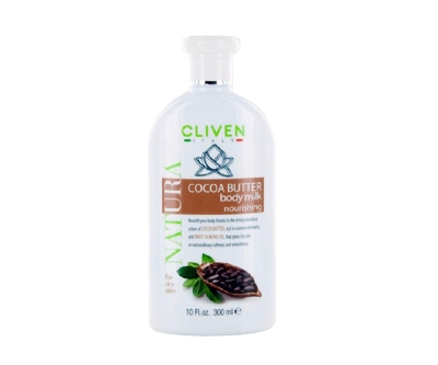 Cliven Natura Cocoa Butter Nourishing Body Milk Vücut Sütü 300 ml - Cliven