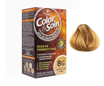 Color and Soin Saç Boyası 8G - Açık Bakır Sarısı - Color Soin