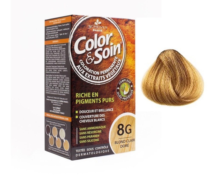 Color and Soin Saç Boyası 8G - Açık Bakır Sarısı - 1
