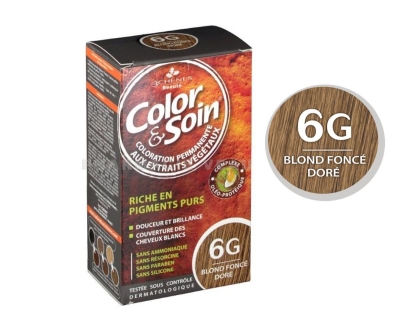 Color Soin Saç Boyası 6G - Koyu Kestane KOYU ALTIN DORE - Color Soin