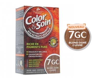 Color Soin Saç Boyası 7GC - Blond Dore Cuıvre - Color Soin