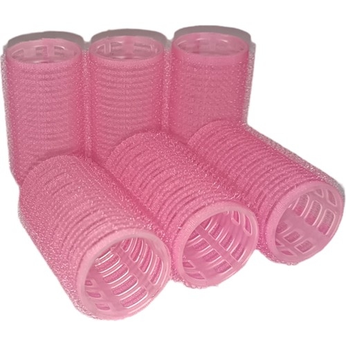 Croc 1202 Pembe Cırtlı Bigudi 6lı Çap 3,5cm - 1