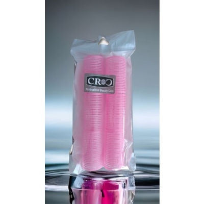 Croc 1202 Pembe Cırtlı Bigudi 6lı Çap 3,5cm - 2