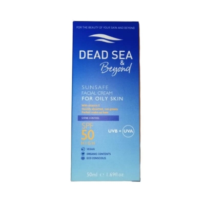 Dead Sea & Beyond Sunsafe Facial Cream For Oily Skin 50 ml Spf 50 Güneş Kremi - Dead Sea
