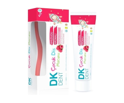 Dermokil Dk Dent Ahududu Aromalı ve Adaçayı Özlü Çocuk Diş Macunu + Diş Fırçası - Dermokil