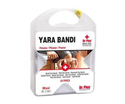 Dr Plus İlk Yardım Çantası Yara Bandı 55 Parça MiniKit - Dr Plus