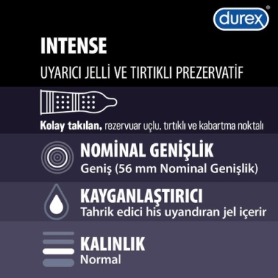 Durex Intense Prezervatif 10'lu 5052197058024 - 2