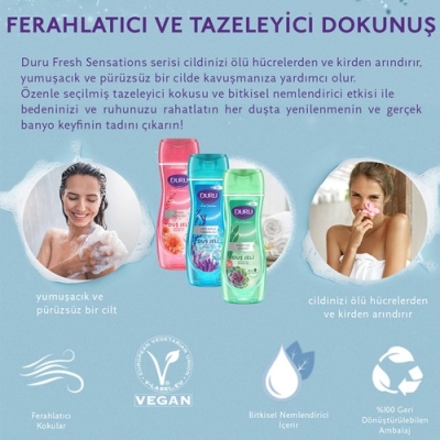 Duru Duş Jeli Kaktüs Çiçeği 450ml - 2