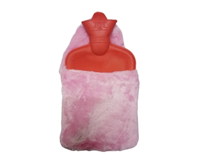 Elite Pamuk Kılıflı Sıcak Su Torbası 1.75 Lt - Açık Pembe Kılıf - Elite