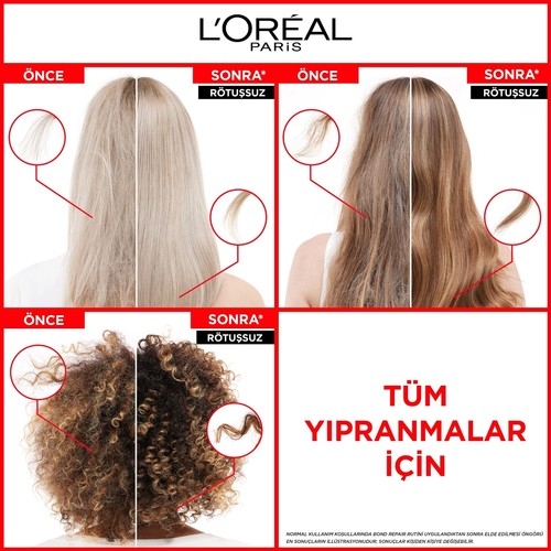 Elseve Bond Repair Tüm Yıpranmalar Için Saç Bağlarını Onarıcı Bakım Kremi 150 ml - 4