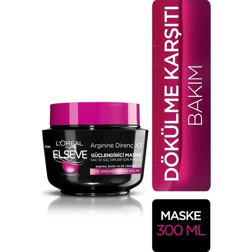 Elseve L'oréal Paris Arginine Direnç Dökülme Karşıtı Maske 300 ml - 2