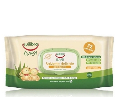 Equilibra Baby Salviette Delicate- Bebek Islak Temizleme Mendili 72 Adet - Equilibra