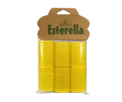 Esterella 8248 Yapışkan Bigudi Büyük 6'Lı - Sarı - Esterella