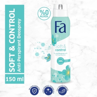 Fa Women Soft & Control Deosprey Taze Yasemin 150 ML - Fa