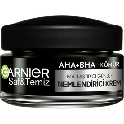 Garnier Aha Bha Kömür 3'Ü 1 Arada Matlaştırıcı Günlük Nemlendirici Krem 50ml - Garnier