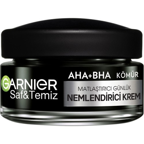 Garnier Aha Bha Kömür 3'Ü 1 Arada Matlaştırıcı Günlük Nemlendirici Krem 50ml - 1