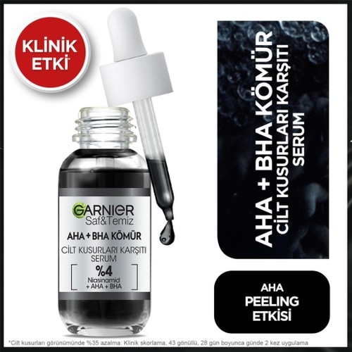 Garnier Aha+Bha Cilt Kusurları Karşıtı Serum %4 ( Niasinamid + Peelıng Etkili Aha+Bha) 30 ml - 2