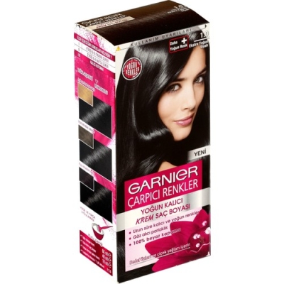 Garnier Çarpıcı Renkler 1/0 - Extra Yoğun Siyah Saç Boyası3600542384865 - Garnier