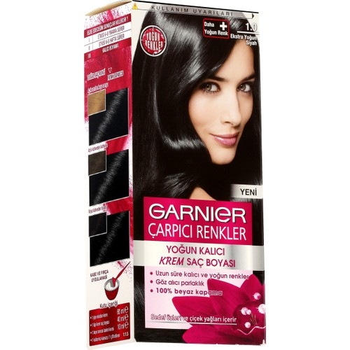 Garnier Çarpıcı Renkler 1/0 - Extra Yoğun Siyah Saç Boyası3600542384865 - 2