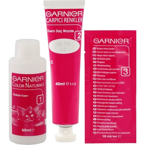 Garnier Çarpıcı Renkler 1/0 - Extra Yoğun Siyah Saç Boyası3600542384865 - 3