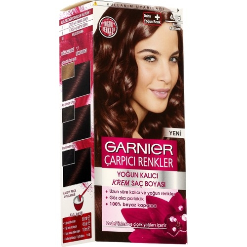 Garnier Çarpıcı Renkler 4/15 - Buzlu Kestane Saç Boyası3600542384339 - 2