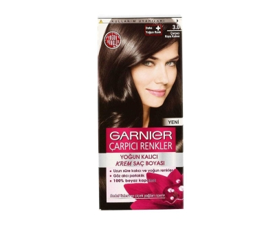 Garnier Color Naturals Çarpıcı Renkler Saç Boyası 3.0 - Çarpıcı Koyu Kahve - Garnier