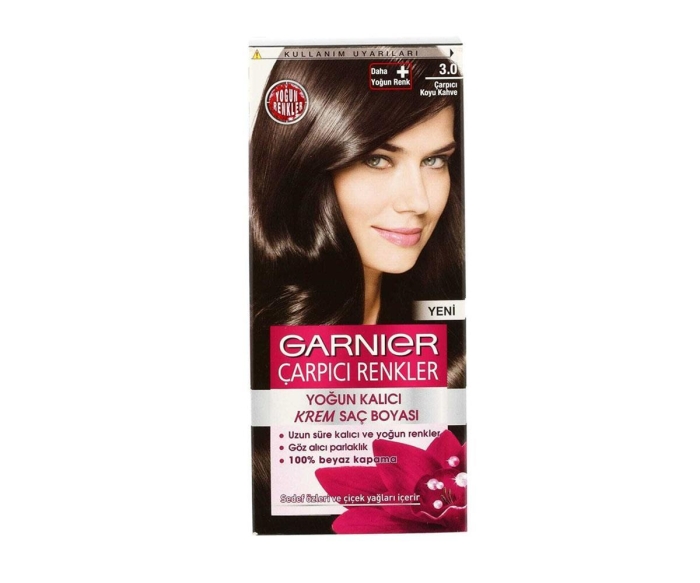 Garnier Color Naturals Çarpıcı Renkler Saç Boyası 3.0 - Çarpıcı Koyu Kahve - 1