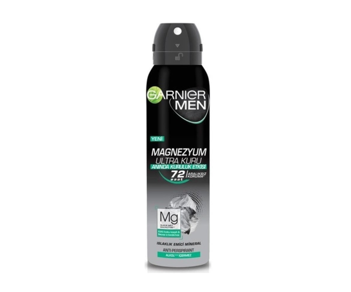 Garnier Men Magnezyum Ultra Kuru Sprey Deodorant 150 ml - 1