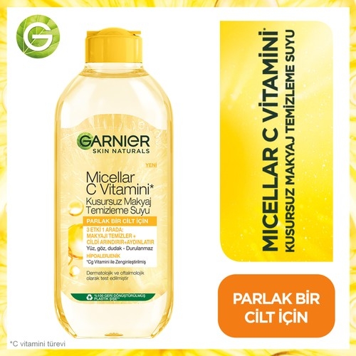 Garnier Micellar C Vitamini Kusursuz Makyaj Temizleme Suyu 400ML - 1