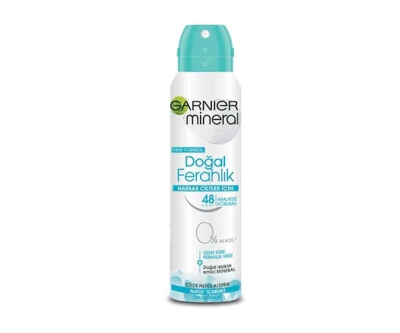 Garnier Mineral Doğal Ferahlık Kadın Sprey Deodorant - Garnier