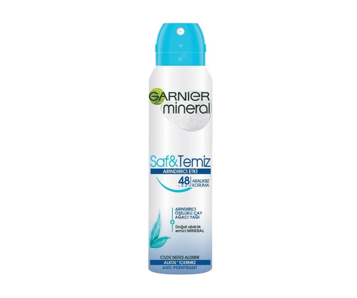 Garnier Mineral Saf Temiz Sprey Kadın Deodorant - 1