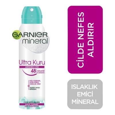 Garnier Mineral Ultra Kuru Sprey Deodorant - Garnier