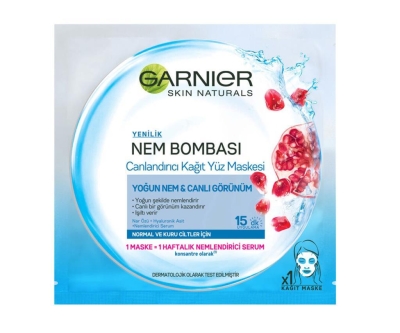 Garnier Nem Bombası Canlandırıcı Kağıt Maske 32GR - Garnier