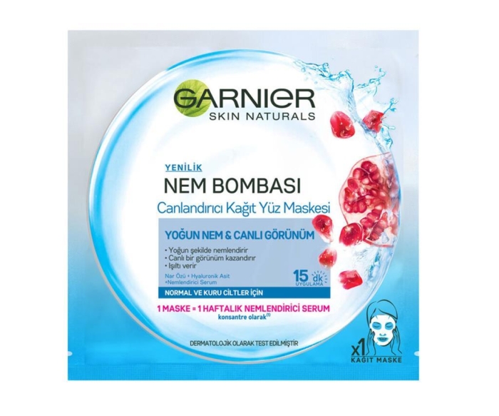 Garnier Nem Bombası Canlandırıcı Kağıt Maske 32GR - 1