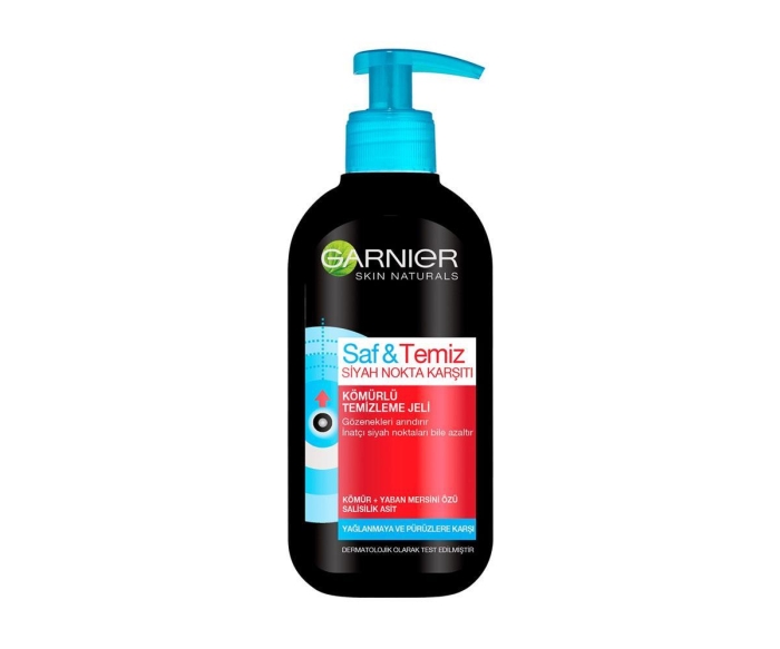 Garnier Saf Temiz Siyah Nokta Karşıtı Kömürlü Temizleme Jeli 200 Ml - 1