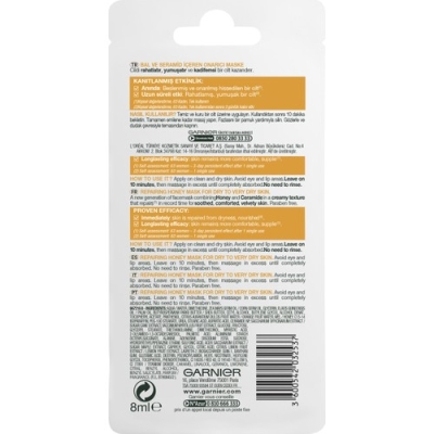 GARNIER SKIN NATURALS ONARICI HONEY MASKE 8ML - 2