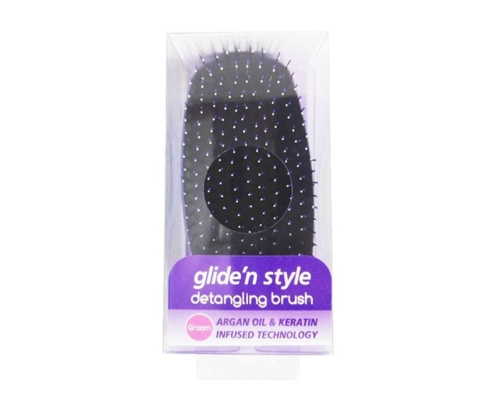 Glide'N Style Detangling B.Argan Oil Keratin Brush Gs326 - 1