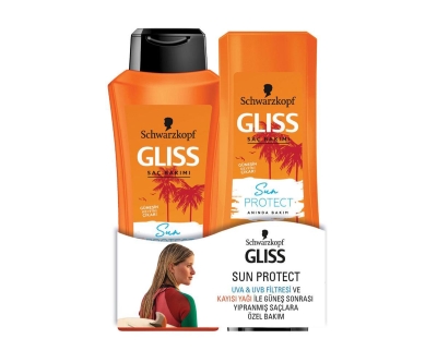 Gliss Sun Protect Koruyucu Şampuan 360 Ml + Saç Kremi 360 Ml - Gliss