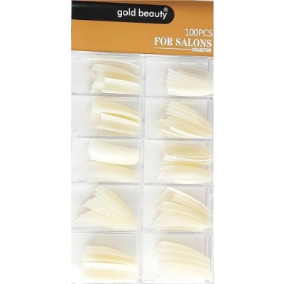 Gold Beauty Gold 100 Lü Karma Takma Tırnak Ep 704 - Protez Tipi - Gold Beauty