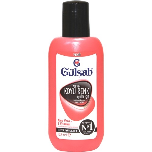 Gülşah Aseton Koyu Renk Ojeler Için Pembe 125 ml - 1