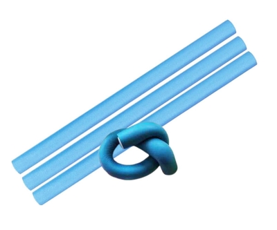 Hair Clips 4'Lü Sosis Bigudi - Mavi - Hair Clips
