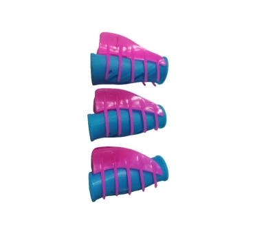 Hair Clips Hair Roller Silikon Bigudi 12 Li 7x3 cm Renkli - Hair Clips