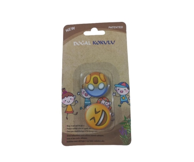 Headlice Stopper Doğal Kokulu Bit Rozeti 2 li Emoji Korku Surat Emoji - Headlice