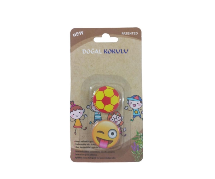 Headlice Stopper Doğal Kokulu Bit Rozeti 2 li GS ve Dil Çıkaran Emoji - 1