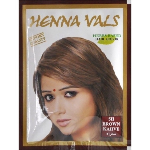 Henna Vals Hint Kınası Saç Boyası Kahve 6x10 gr - 1