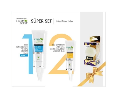 Herbaderm Super Set 2 Yüz Temizleme Fırçası Hediyeli - Herbaderm