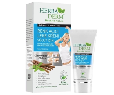 HerbaDerm Vücut İçin Renk Açıcı Leke Kremi 60 Ml - Herbaderm