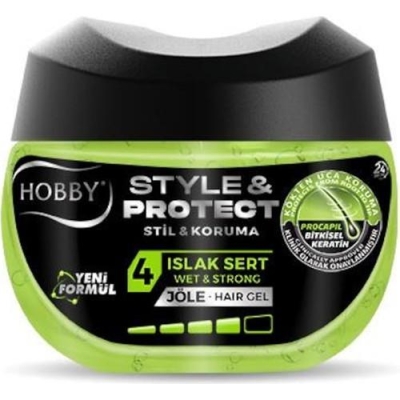 Hobby Stye&Protect Saç Jölesi Islak Sert 200 Ml kavanoz - Hobby